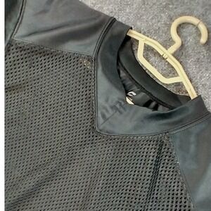 Champro Football Practice Jersey Youth Medium Black Mesh Reinforced Shoulders